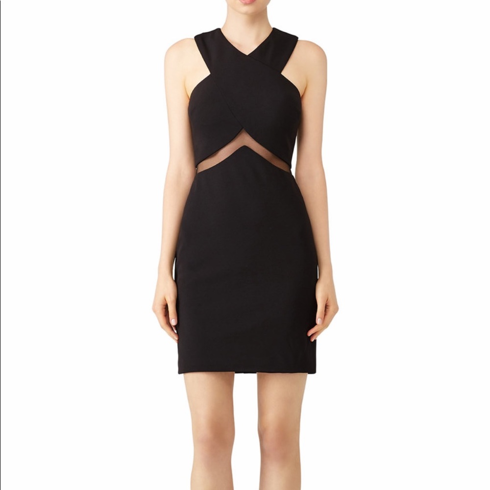 LM Collection Illusion Cutout Sheath Dress